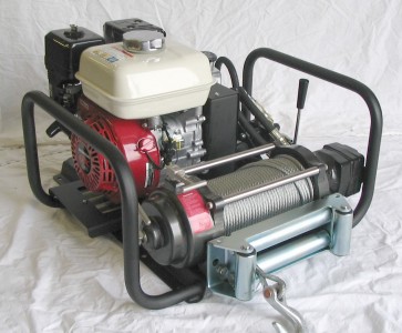 portable winch for dredging